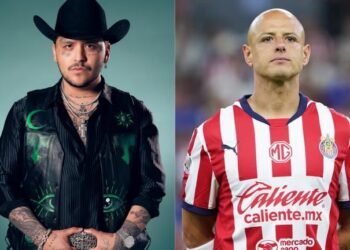 Christian Nodal se pasa de copas en concierto y se burla del ‘Chicharito’