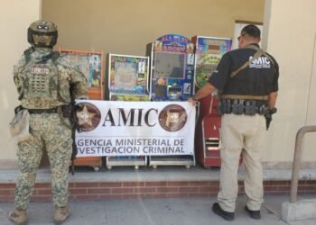 FGJES decomisa ocho tragamonedas en operativos contra el juego ilegal en Cajeme