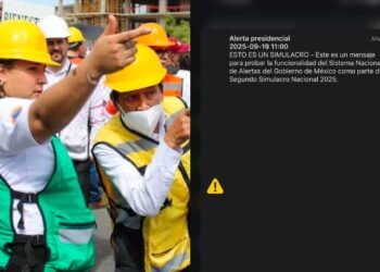 Alerta sísmica se activa en el Segundo Simulacro Nacional 2025 en memoria de los sismos de 1985 y 2017