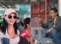 Susana Zabaleta enfrenta abucheos en el AICM por burlas de su pareja a periodistas