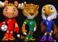 Presentan a Clutch, Maple y Zayu, las mascotas oficiales del Mundial 2026