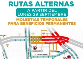 Habrá cierres viales y nuevas rutas por avance de obras