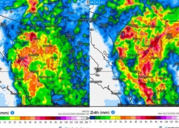 Protección Civil alerta por lluvias: piden evitar circular durante la tormenta “Raymond”