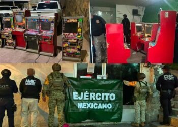 Cae red de juego ilegal en Nogales: aseguran 20 máquinas tragamonedas durante operativos