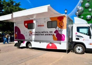 Bienestar animal en Sonora recibe apoyo con clínica móvil y vehículos