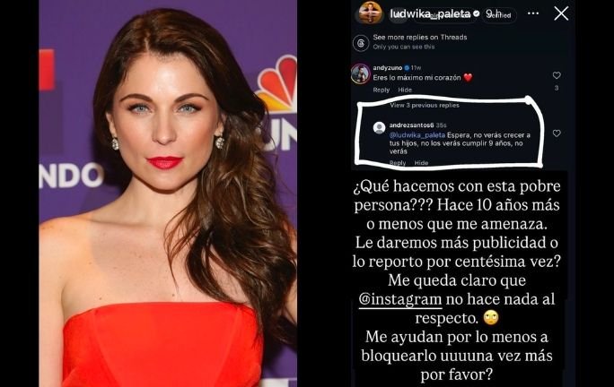Ludwika Paleta denuncia que sigue recibiendo amenazas en redes sociales contra su familia Ludwika Paleta denuncia que sigue recibiendo amenazas en redes sociales contra su familia