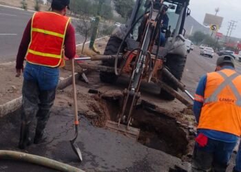 Falla inesperada deja sin agua a colonias del norte de Hermosillo Falla inesperada deja sin agua a colonias del norte de Hermosillo