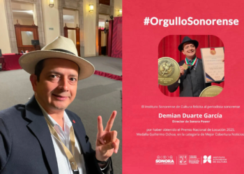 Demian Duarte recibe el Premio Nacional de Locución 2025 por Mejor Cobertura Noticiosa