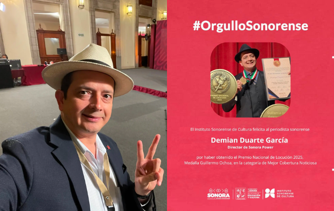 Demian Duarte recibe el Premio Nacional de Locución 2025 por Mejor Cobertura Noticiosa Demian Duarte recibe el Premio Nacional de Locución 2025 por Mejor Cobertura Noticiosa
