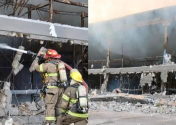 Reconocen labor de cuerpos de emergencia tras incendio en Sam’s Club de Hermosillo