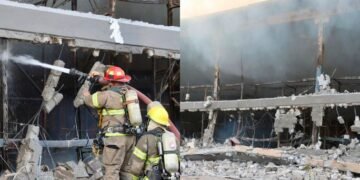 Reconocen labor de cuerpos de emergencia tras incendio en Sam’s Club de Hermosillo