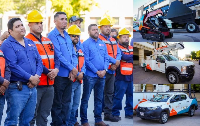 Hermosillo invierte 15.7 millones en nuevo equipamiento para fortalecer servicios públicos y alumbrado Hermosillo invierte 15.7 millones en nuevo equipamiento para fortalecer servicios públicos y alumbrado