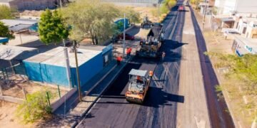 Avanza recarpeteo en calle República de Panamá en Hermosillo