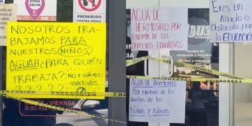 Estancias infantiles protestan en Agua de Hermosillo por cobros excesivos en el servicio