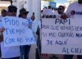 Padres protestan frente al Poder Judicial y exigen poder ver a sus hijos