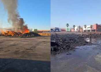 Se registra nuevo incendio en ruinas del antiguo Sam’s Club en Hermosillo