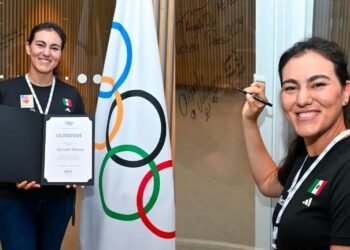Alejandra Valencia celebra emotiva visita al Comité Olímpico Internacional