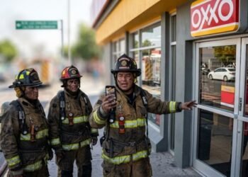¡INDIGNACIÓN EN REDES! Rechazan a bomberos en OXXO por estar “sucios” y “sudados” tras incendio