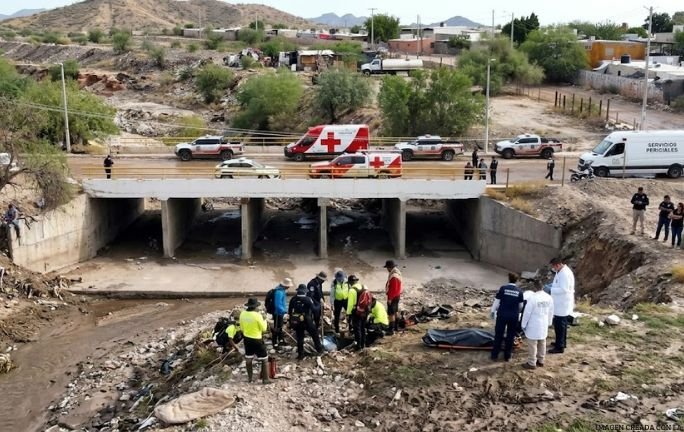 Localizan sin vida a hombre arrastrado por la corriente en canal de Hermosillo Localizan sin vida a hombre arrastrado por la corriente en canal de Hermosillo