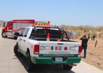 Volcadura de autobús en la carretera Guaymas-Hermosillo deja un fallecido y ocho lesionados Volcadura de autobús en la carretera Guaymas-Hermosillo deja un fallecido y ocho lesionados