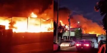 Ocho viviendas resultan afectadas por incendio que inició en el Mercado de Abastos