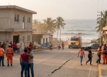 Fuerte sismo de magnitud 7.4 sacude las costas de Chiapas; se reporta saldo blanco preliminar Fuerte sismo de magnitud 7.4 sacude las costas de Chiapas; se reporta saldo blanco preliminar