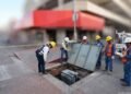 Falla en red subterránea de CFE provoca estruendo y apagón en el Centro de Hermosillo