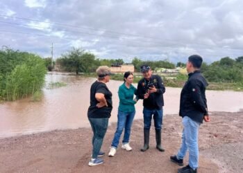 Lluvias dejan afectaciones en el poblado Miguel Alemán