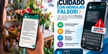 Alertan a usuarios de iPhone por mensajes falsos de WhatsApp