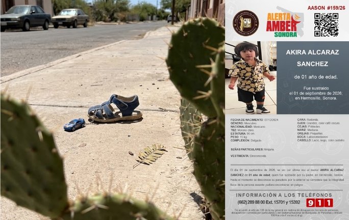 ⚠️ ALERTA AMBER SONORA: Buscan al niño Akira Alcaraz Sánchez, sustraído en Hermosillo ⚠️ ALERTA AMBER SONORA: Buscan al niño Akira Alcaraz Sánchez, sustraído en Hermosillo
