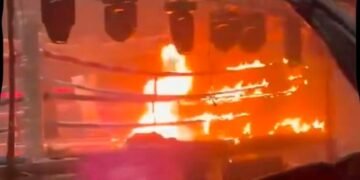 Detienen a cuatro personas por incendio de ring en el CUM