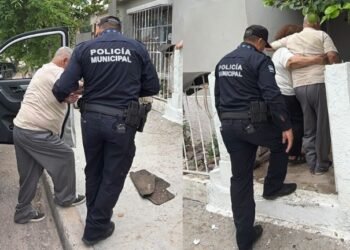 Policía de Hermosillo localiza y reúne con su familia a adulto mayor reportado como extraviado