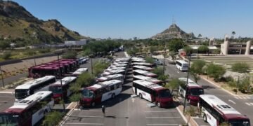 Inversión y modernización: Entregan 20 nuevos camiones urbanos en Hermosillo con inversión de 70 MDP