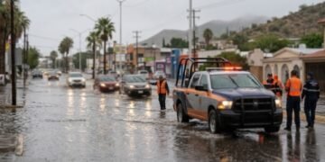 Operativo activo en Hermosillo por lluvias: sectores del sur y poniente registran los mayores acumulados