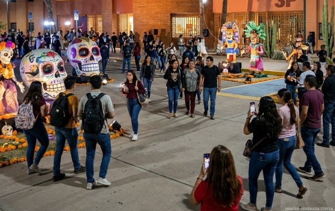 ¡Recorre los 9 niveles del Mictlán en la UniSon! Cráneos gigantes, arte y música gratis este Día de Muertos ¡Recorre los 9 niveles del Mictlán en la UniSon! Cráneos gigantes, arte y música gratis este Día de Muertos